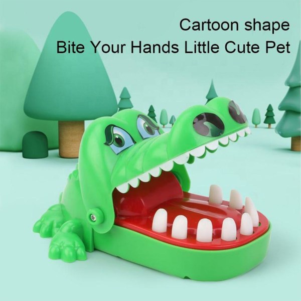 Krokodil Mun Tandläkare Bite Finger Game Rolig Toy Barn Barn Till crocodileA M 13cm