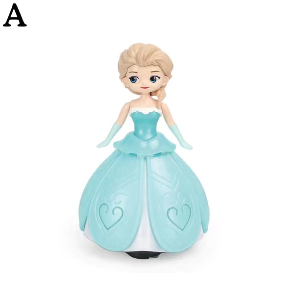 Princess Dancing Toy Elektrisk Roterande Musik Lätt Toy Födelsedag A one-size