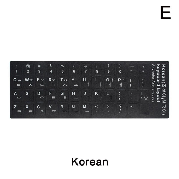 Utländska tangentbordsklistermärken Hot Sälja NYA Hög kvalitet English one-size