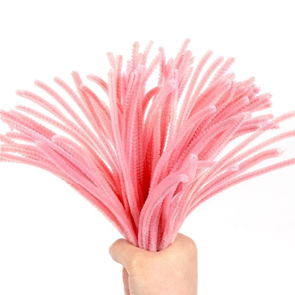 100 st Chenillepinnar Twist Stick DIY Blomsterbukett Material En 7 color 100pcs