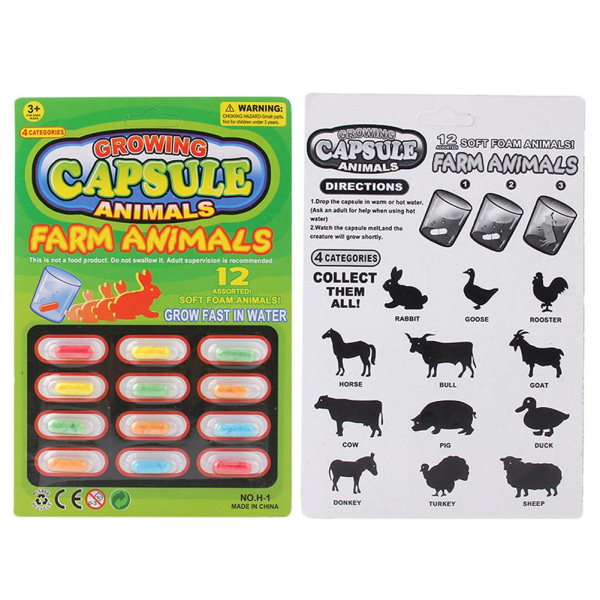Grow Capsules Baby Cognition Toys Pedagogisk leksak n C one-size