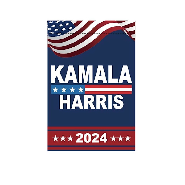 Kamala Harris 2024 Trädgårdsflaggor Kamala Harris 2024 President Gar A 45*30cm