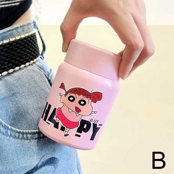 Crayon Shin-chan Bärbar Termosmugg i Rostfritt Stål pink 200ml