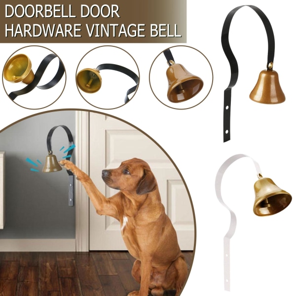 Traditionell dörrklocka Butik Keeper Door Alert Bell Retail Vintage white One-size