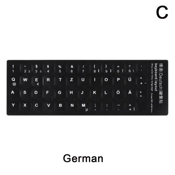 Utländska tangentbordsklistermärken Hot Sälja NYA Hög kvalitet German one-size