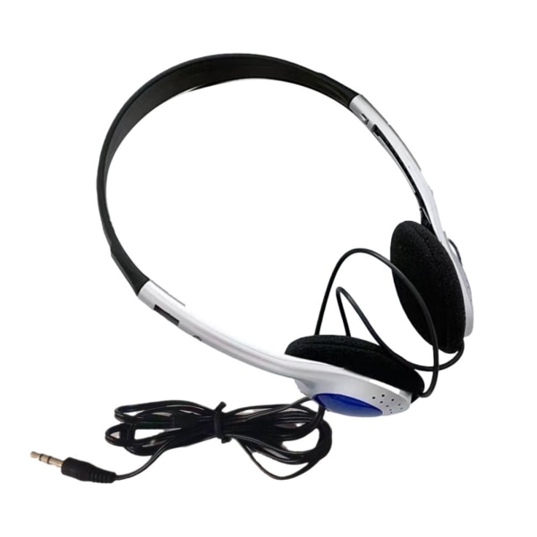 3,5 mm trådbundna hörlurar Over Ear Headset Bass Stereo Game Earpho sliver one-size