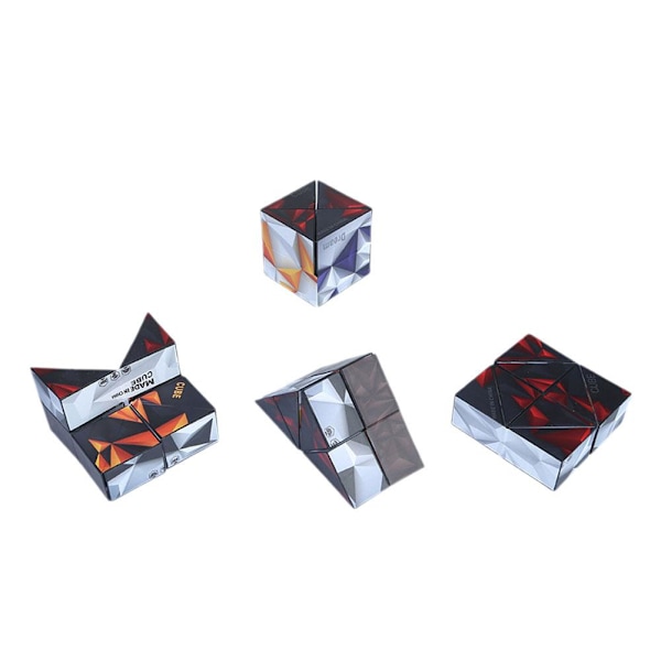 3D-Formbyteande Box Anti-stress Hand Flip Magic Cube Pussel To painting One size