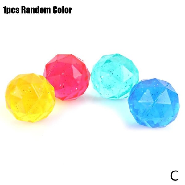 10 st Barn små gummistudsande bollar Super Bouncy elastisk leksak Multicolor C 3cm 10pcs