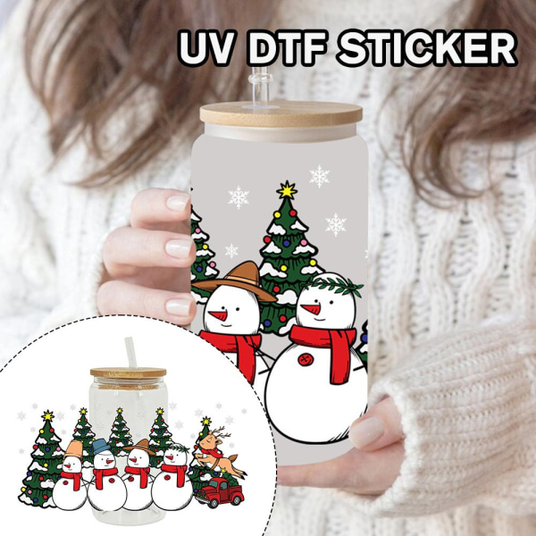 Jul UV DTF Transfer Cup Wrap Transfer Sticker Glas Cup St B 1pc