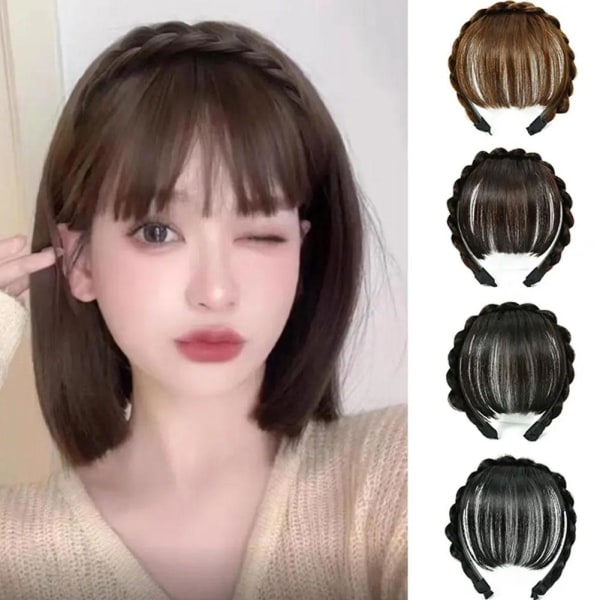 Korean Air Bangs Pannband Girl Fish Hair Bonds brown black 1pcs