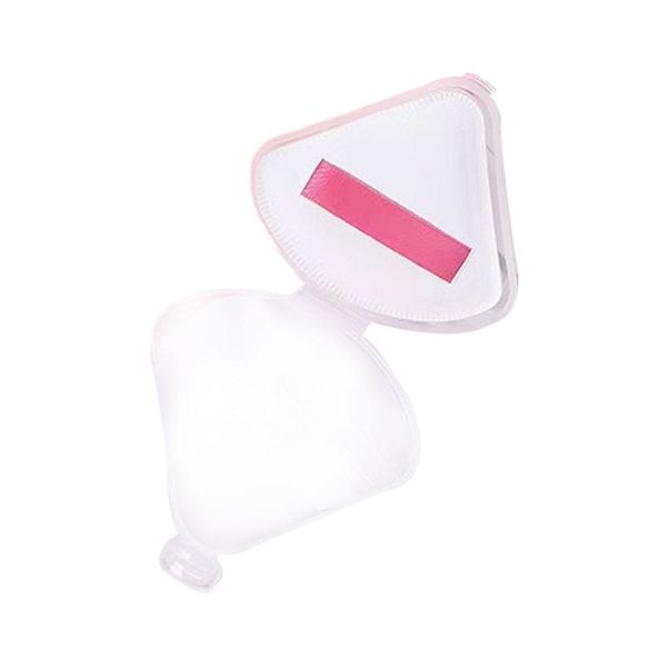 2st Powder Puff Bärbar mjuk svampinställning Face Puffs for Loo fan-shaped single pack One-size 2pcs