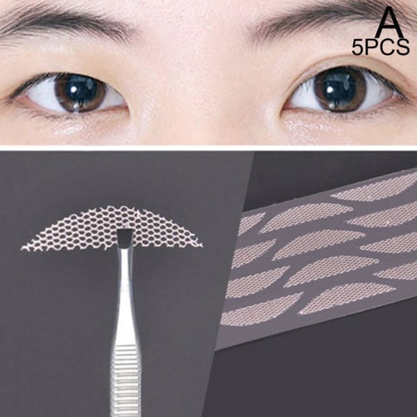 Självhäftande osynlig spets Double Eyelid Patch Eye Sticker Waterpro lace 5pcs