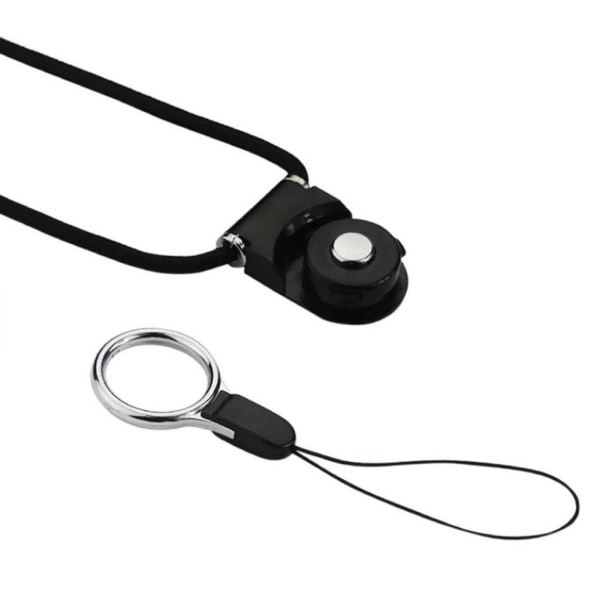 Äldre Anti-förlorad Mobiltelefon Lanyard Ring Multifunktionell Halt white One-size