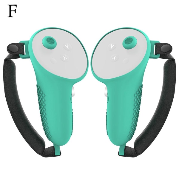 För Meta 3 VR Headset Controller Sleeve Silikonhandtagsskydd m green For meta quest3
