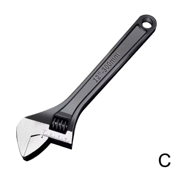 Steel Wrench Mini Open-end Wrench Mini Tool Justerbar skiftnyckel 20 blackC 12inch