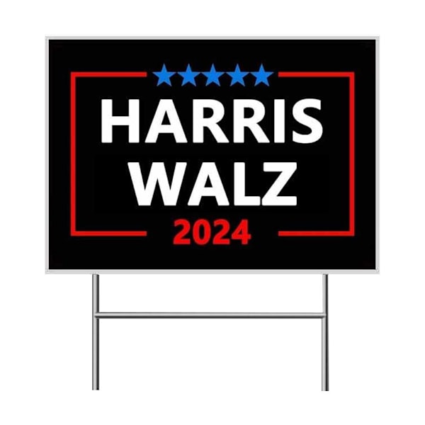 Kamala Harris Presidentkampanj 2024 Gräsmatta Skylt, Utomhus Gräsmatta B 1pcs