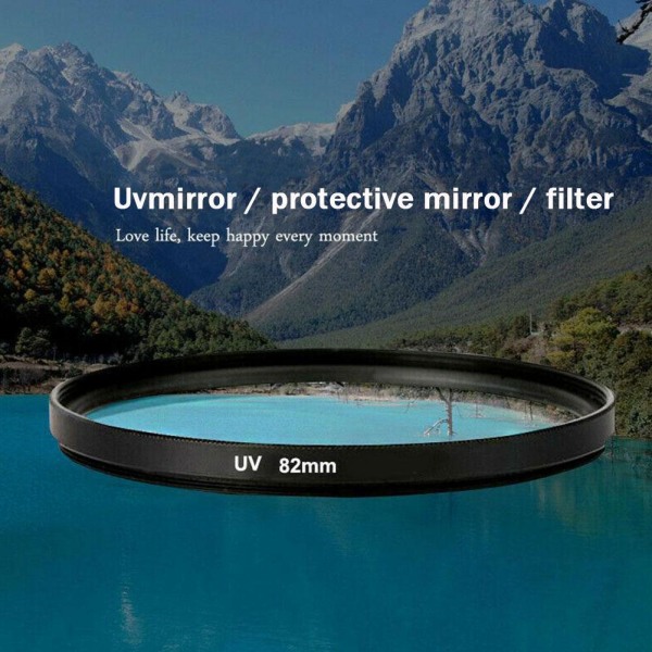 1st tunt UV-filterskydd För Olympus Nikon objektivkamera blackE 49mm
