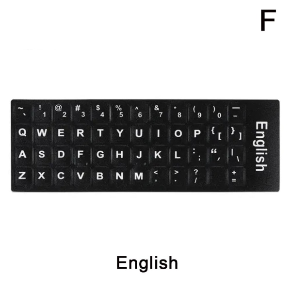 Utländska tangentbordsklistermärken Hot Sälja NYA Hög kvalitet English one-size