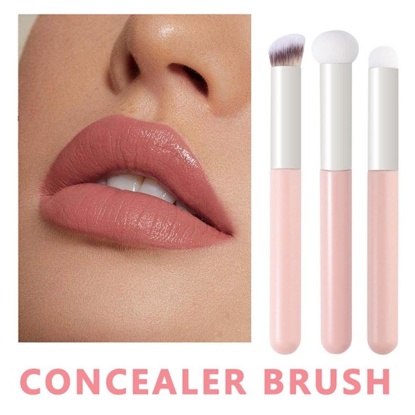 Concealerborste Wet & Dry Multifunktionell Spårfri Concealerborste Round headed lip brush 1pc