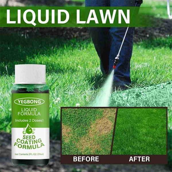 1X Garden Lawn Liquid Spray Hydro Mousse Hushållsgräsmatta Gr