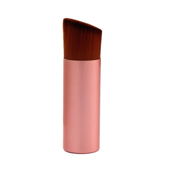 Flat Head Liquid Foundation Brush Mini Makeup Brush Oblique Head matte rose gold 1pcs