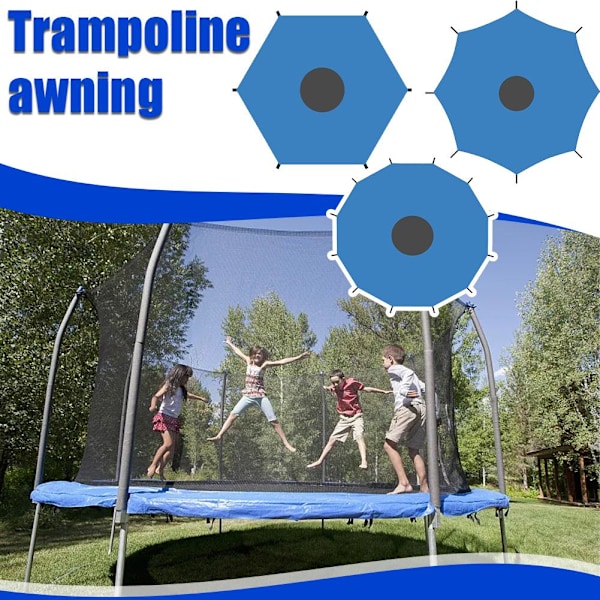 Solskydd för barn utomhus trampolin multifunktionellt väder nät 16FT onesize