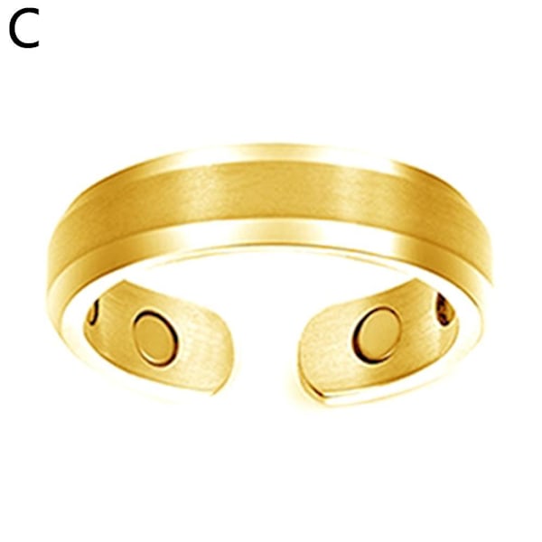 Magnetisk Ring Magnetisk Hälsovård Ring gold One-size