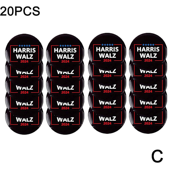 1-20 Pack Harris Walz 2024 Kamala Harris Tim Walz Waltz For Pres 20pc One size