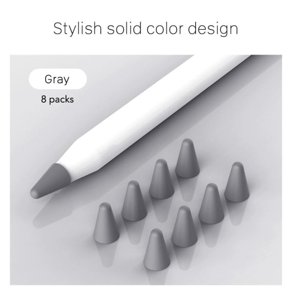8st/ Set för Apple Pencil Tip Cover Skyddsfodral color mixing 8pcs