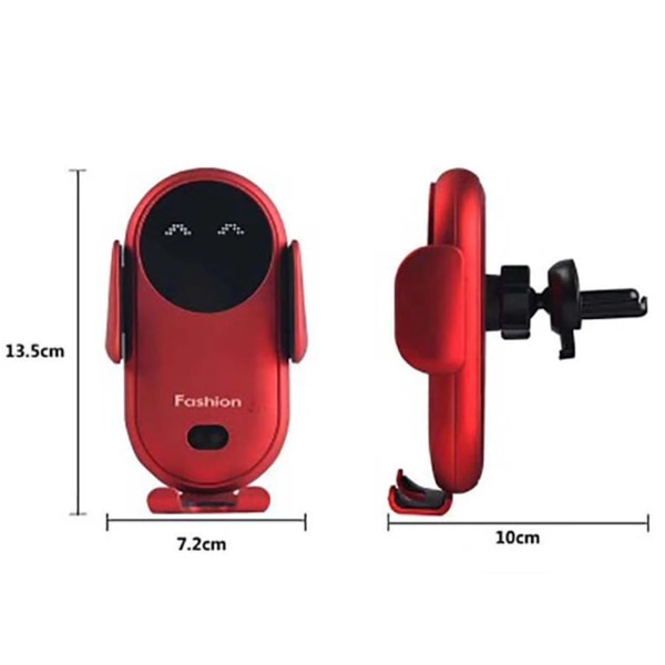 Smart Car Trådlös Laddare Telefonhållare Trådlös Auto-Sensing Ho yellow One-size