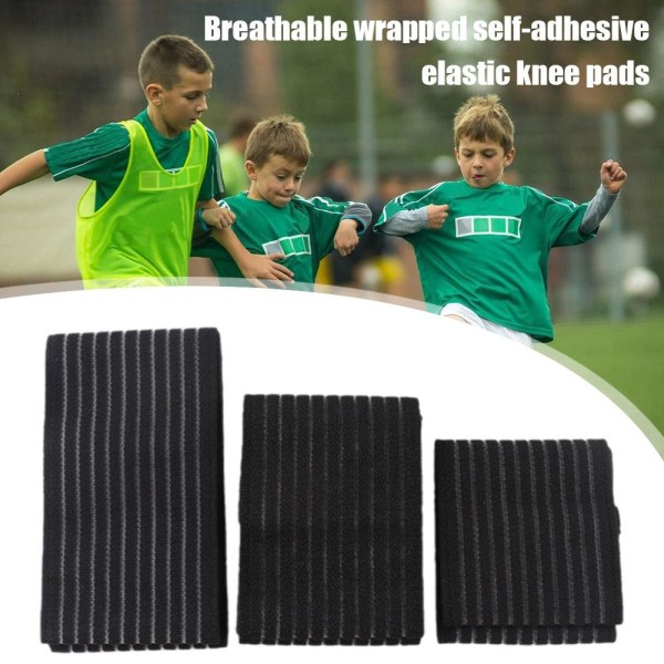 Knästödsbygel Kompressionsrem Sleeve Sports Protector Lig blackA 40cm