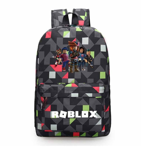 Roblox Student Ryggsäck Skolväska Gaming Laptop Ryggsäck Present B