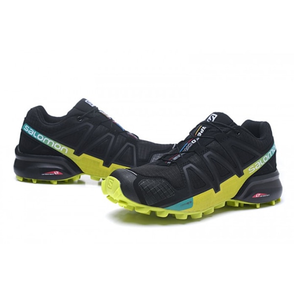 SALOMON Herr Speedcross 4 Löparskor Sneakers Vandringsskor Black Fluorescent Yellow 44