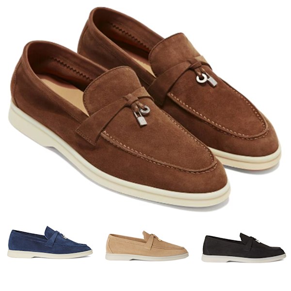 LORO PIANA Sommar Charms Walk Mockasiner Enstaka Skor Black 41