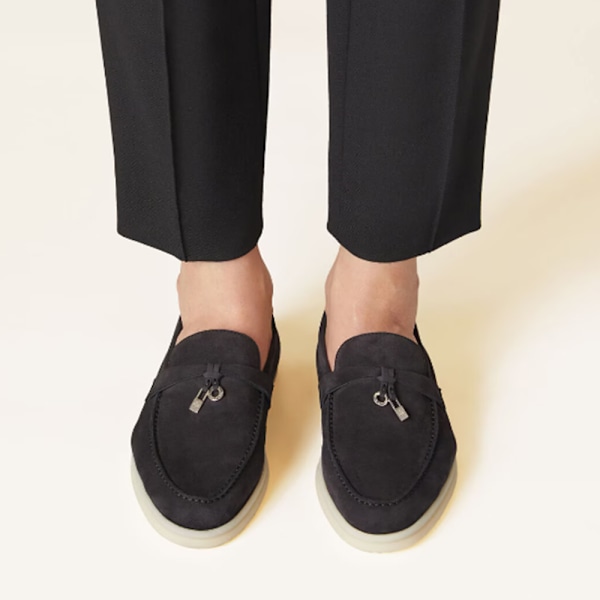 LORO PIANA Sommar Charms Walk Mockasiner Enstaka Skor Black 42