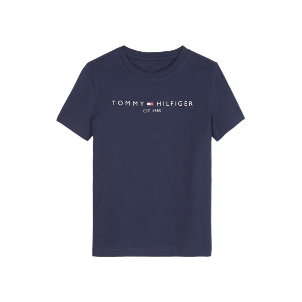 Herr TommyHilfiger T-shirt Sommar Löpning Kortärmad Gym Sport Träning Toppar Utomhus Navy Blue 2XL