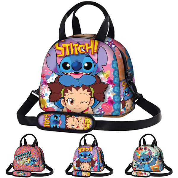 Kids Lilo och Stitch Isolerad Lunch Bag Cool Matlåda Tote Box Axelväska #2