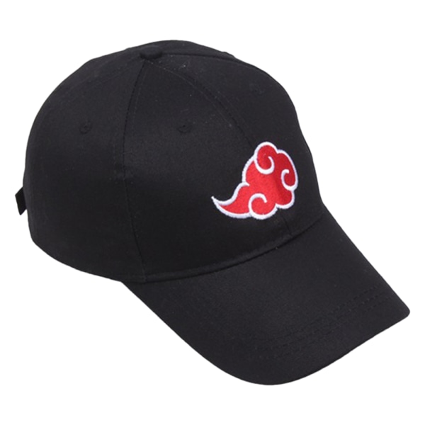 Naruto Red Cloud Broderi Cap Akatsuki Hat Baseball Cap Black