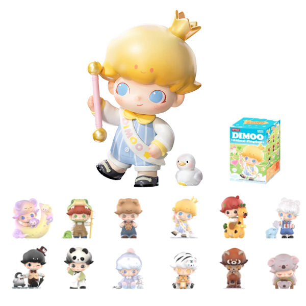 Pop Mart Labubu The Monsters Animal Kingdom Series Labubu Blind Box Samlarfigur Blind Box Slumpmässig Samlarobjekt (1 Blind Box, 9cm)
