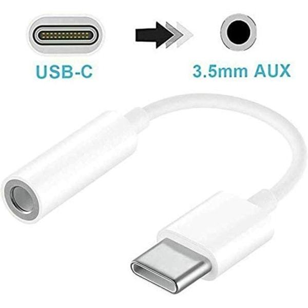 Adapter USB-C till 3,5 mm (för Samsung S20 S21) hörlurar