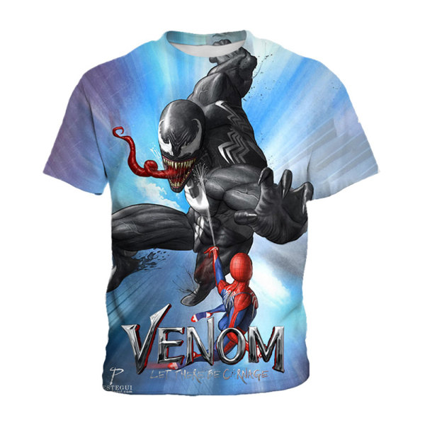 Tecknad Marvel Venom T-shirt Barn Pojkar Kortärmade Toppar C 7-8 Years