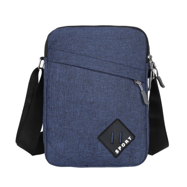 Herr Crossbody axelväskor Messenger Bag Pack Slingväska för utomhusresor Sport Blue