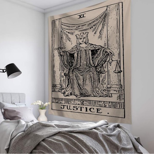 Måne Sol Tarot Gobelin Sengetæppe Værelse Vægophæng Dekoration J 95*73cm