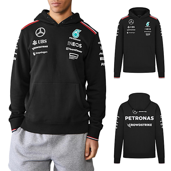 Racing F1 2024 Team Softshell Jacka Herrar Långärmad Huvtröja Kavaj XL