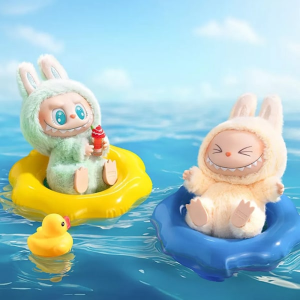 POP MART LABUBU The Monsters Etciting Macaron Plyschdocka Figurer Leksaker Blind Box #5 15cm