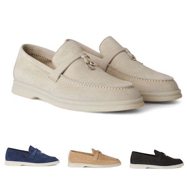 LORO PIANA Sommar Charms Walk Mockasiner Enstaka Skor Black 36