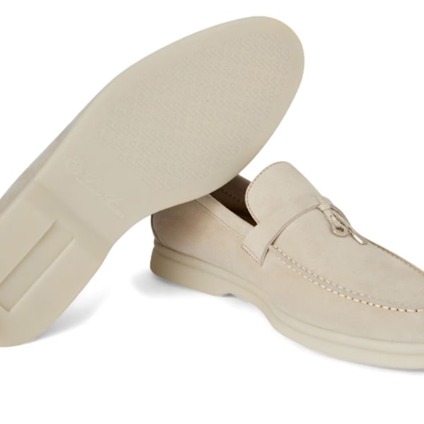 LORO PIANA Sommar Charms Walk Mockasiner Enstaka Skor Grey 40