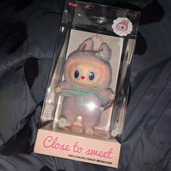 Labubu THE MONSTERS MOKOKO Vinyl Plysch Nyckelring Leksak Mjuk Fylld Docka Hänge