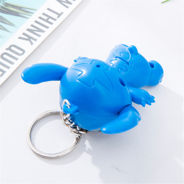 Stitch Nyckelring Nyckelring LED Plånbok Hänge Par Nyckelringar Blue