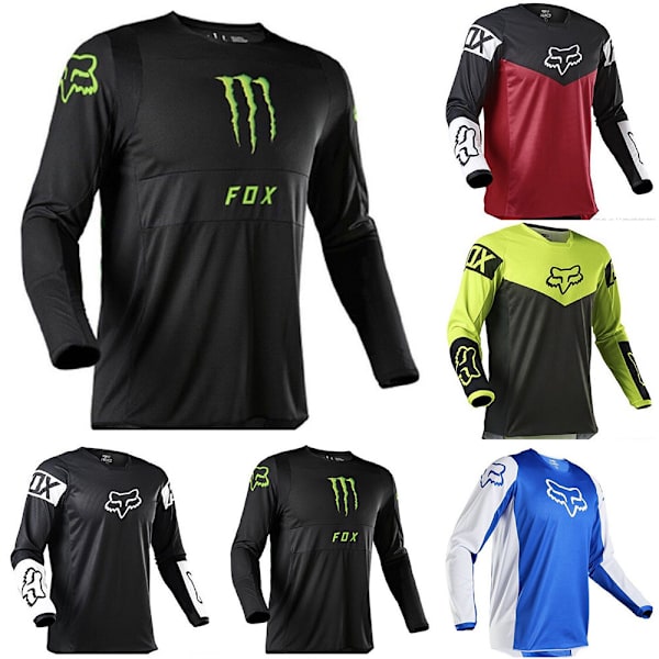Vintage miesten pyöräilypaita maastopyörä MTB-ajopaidat pitkähihainen T-paita A 3XL